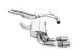 Milltek Audi RS3 SPORTBACK S TRONIC (8P) (2011 to 2012) Cat-back Exhaust Non-resonated (louder). Titanium Tips. Includes Active Exhaust Valve.